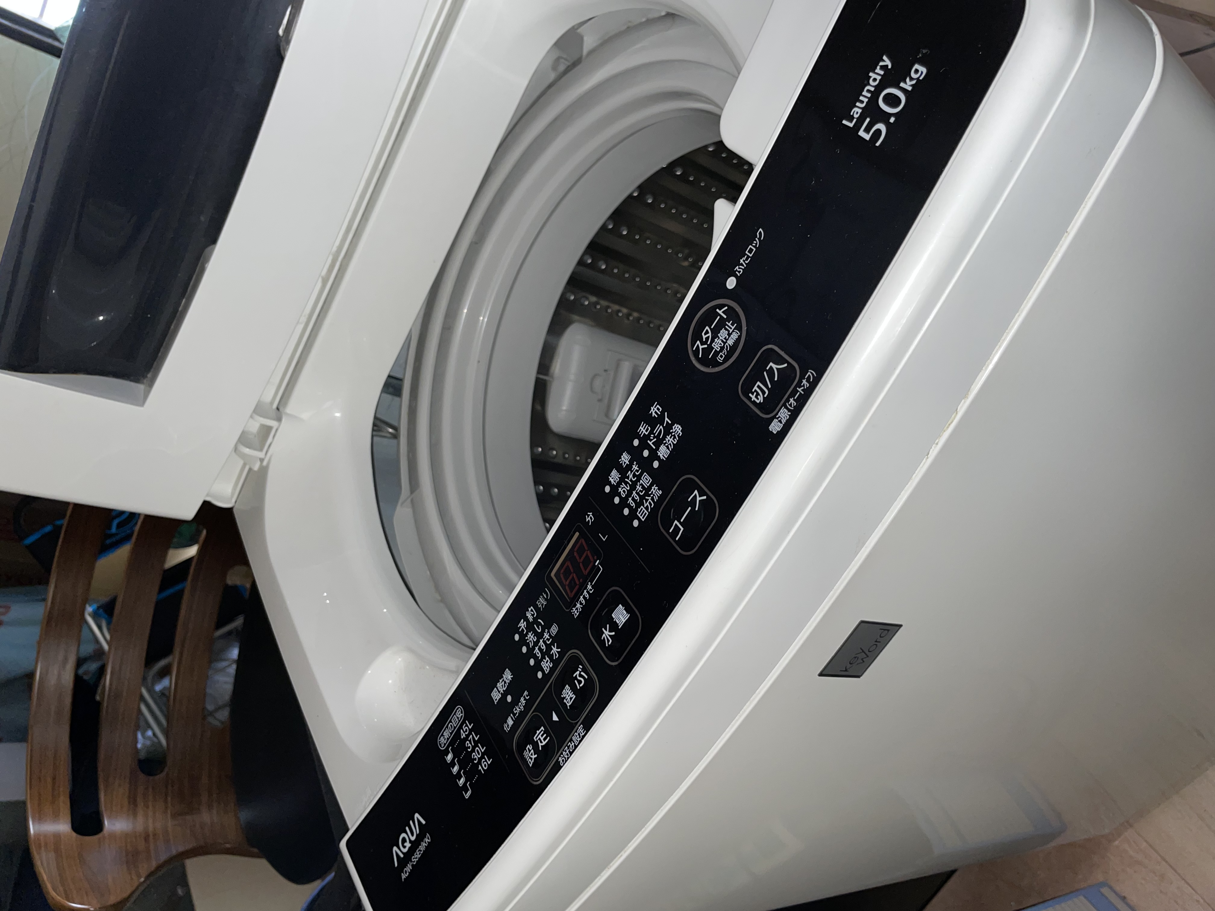 全自動洗濯機　16年　AQUA AQW-S45E(W) 5キロ